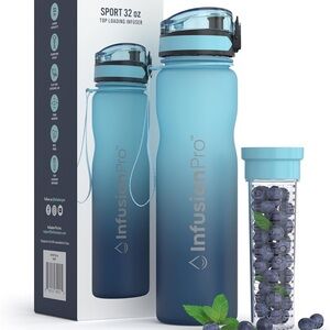 Infusion Pro Blue Sport Water Bottle 32 oz
